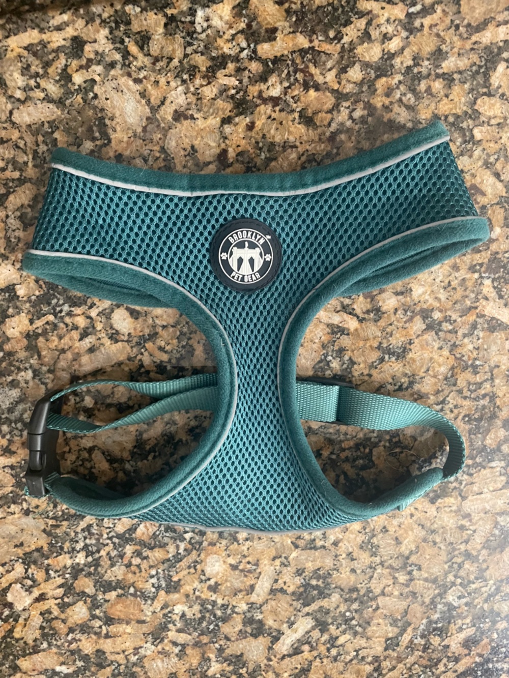 Brooklyn Pet Gear Teal Mesh Dog Harness – Comfortable No-Pull Vest